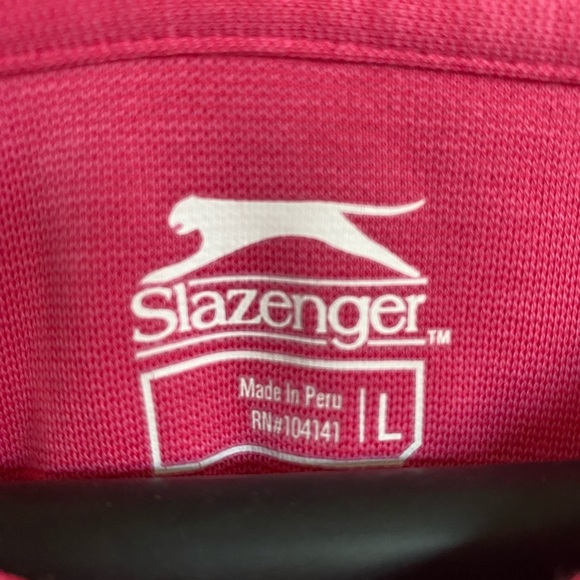 Slazenger Golf women’s Pink V-Neck pullover sweater Pima Cotton blend size large - Picture 3 of 8